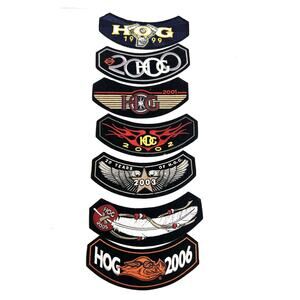 Lot Of 7 HOG Harley Owner's Group Rocker Patches - 1999-2003, 2005 2006